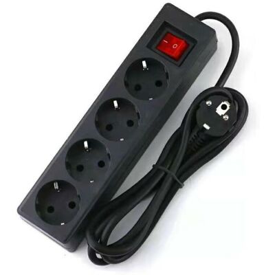 OEM Multiprise 4 Prises 16a 2p Avec Interrupteur – Rallonge 3m – Cuivre Pur – 1800w Pour Espaces Confinés - Publicité OEM Multiprise 4 Prises 16a 2p Avec Interrupteur – Rallonge 3m – Cuivre Pur – 1800w Pour Espaces Confinés - Publicité