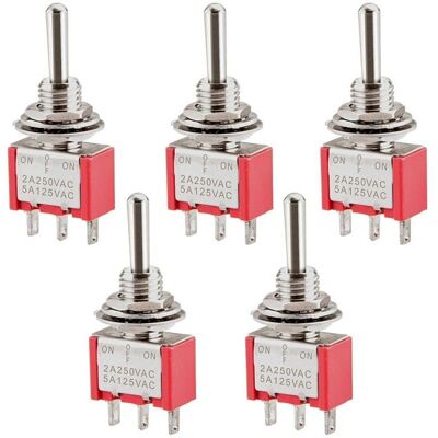 OEM Interrupteur À Bascule Miniature On-off-on Spdt Mts-103 – 3 Broches, 2 A / 250 V, 5 A / 120 V, Lot De 5 Pièces - Publicité OEM Interrupteur À Bascule Miniature On-off-on Spdt Mts-103 – 3 Broches, 2 A / 250 V, 5 A / 120 V, Lot De 5 Pièces - Publicité