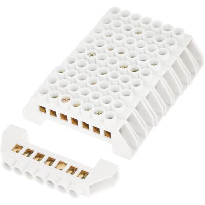OEM Lot De 10 Borniers À Vis En Laiton Pour La Distribution Électrique, Conception En Pont À 7 Trous - Publicité OEM Lot De 10 Borniers À Vis En Laiton Pour La Distribution Électrique, Conception En Pont À 7 Trous - Publicité