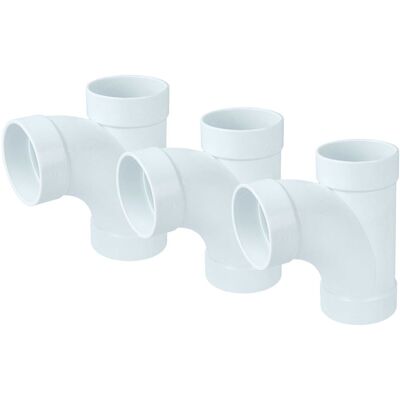 Vhbw 3x Raccord T En Pvc Pour Aspiration Centrale 50,8 Mm De Diamètre / 2 '' Système De Tube Rond - Publicité Vhbw 3x Raccord T En Pvc Pour Aspiration Centrale 50,8 Mm De Diamètre / 2 '' Système De Tube Rond - Publicité