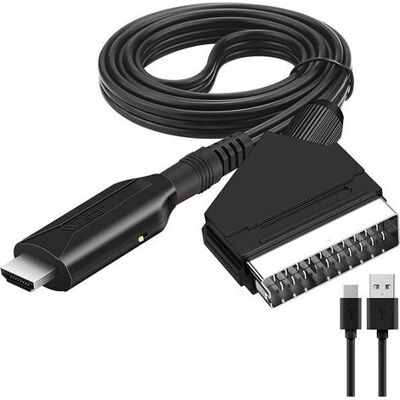 ABYSSE Convertisseur Scart Vers Hdmi Avec Câble Hdmi, Pour Téléviseurs Full Hd (720p/1080p), Lecteurs Dvd, Magnétoscopes Et Enregistreurs Vidéo. Publicité ABYSSE Convertisseur Scart Vers Hdmi Avec Câble Hdmi, Pour Téléviseurs Full Hd (720p/1080p), Lecteurs Dvd, Magnétoscopes Et Enregistreurs Vidéo. Publicité