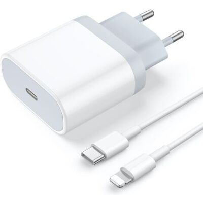 ABYSSE Chargeur Rapide Usb-c 20 W Et Câble Lightning 1 M, Adaptateur Secteur, Charge Rapide Pour Iphone 14/14 Pro/14 Pro Max/13/12/11/xr/xs/x/ipad - Publicité ABYSSE Chargeur Rapide Usb-c 20 W Et Câble Lightning 1 M, Adaptateur Secteur, Charge Rapide Pour Iphone 14/14 Pro/14 Pro Max/13/12/11/xr/xs/x/ipad - Publicité