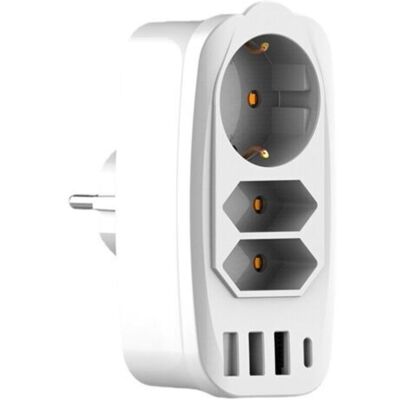 SANS MARQUE Prise Usb-convertisseur Multi-ports Européen-prise Murale Multifonctionnelle Intelligente Un À Trois-européenne - Publicité SANS MARQUE Prise Usb-convertisseur Multi-ports Européen-prise Murale Multifonctionnelle Intelligente Un À Trois-européenne - Publicité