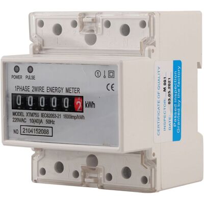 MOXIE 220v 10(40)a Numérique 1 Phase 2 Fils 4p Din Rail Compteur Lectrique Compteur Lectronique Kwh - Publicité MOXIE 220v 10(40)a Numérique 1 Phase 2 Fils 4p Din Rail Compteur Lectrique Compteur Lectronique Kwh - Publicité