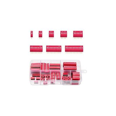 OEM 40 Pcs 1 2 3 4 6 8 10 12 Pin Double Rangée Commutateur Dip, 2.54mm On Off Slide Type Switch, Pour Circuit Breadboards Pcb (rouge) - Publicité OEM 40 Pcs 1 2 3 4 6 8 10 12 Pin Double Rangée Commutateur Dip, 2.54mm On Off Slide Type Switch, Pour Circuit Breadboards Pcb (rouge) - Publicité