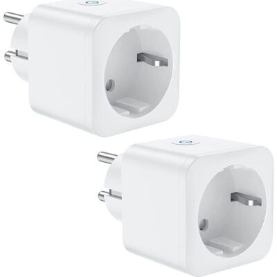 MOXIE Prise De Connexion Wifi, Prise Intelligente 16a 3300w, Compatible Avec Alexa Google Home, Avec Commande Vocale Et Télécommande, Prise De Minuterie Avec Fonction Minuterie (2 Pack) - Publicité MOXIE Prise De Connexion Wifi, Prise Intelligente 16a 3300w, Compatible Avec Alexa Google Home, Avec Commande Vocale Et Télécommande, Prise De Minuterie Avec Fonction Minuterie (2 Pack) - Publicité