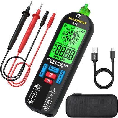 Multimètre Numérique Rechargeable, Modèle 2025, Testeur Électrique Ncv Avec Alarmes Sonores Et Visuelles, Sélection Automatique De La Gamme, Mesure De La Tension Ac/dc-aquaforge - Publicité Multimètre Numérique Rechargeable, Modèle 2025, Testeur Électrique Ncv Avec Alarmes Sonores Et Visuelles, Sélection Automatique De La Gamme, Mesure De La Tension Ac/dc-aquaforge - Publicité