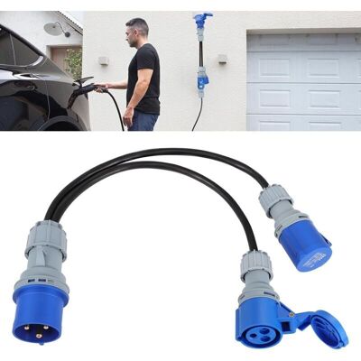 OEM 32a Prise À 2 X 16a Prises, 2 Voies Lourdes Puissance Splitter Caravane Câble De Raccordement, Convertisseur D'Adaptateur De Caravane Électrique Plomb Camping Électrique Câble De Raccordement - Publicité OEM 32a Prise À 2 X 16a Prises, 2 Voies Lourdes Puissance Splitter Caravane Câble De Raccordement, Convertisseur D'Adaptateur De Caravane Électrique Plomb Camping Électrique Câble De Raccordement - Publicité