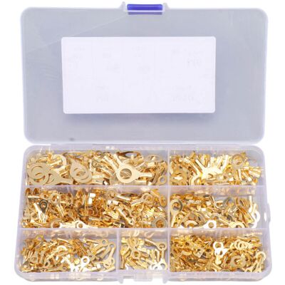 Scotch 540 Cosses De Fil En Laiton Assortiment De Cosses De Câble Électrique Avec Boîte De Rangement M3 M4 M5 M6 M8 M10, - Publicité Scotch 540 Cosses De Fil En Laiton Assortiment De Cosses De Câble Électrique Avec Boîte De Rangement M3 M4 M5 M6 M8 M10, - Publicité