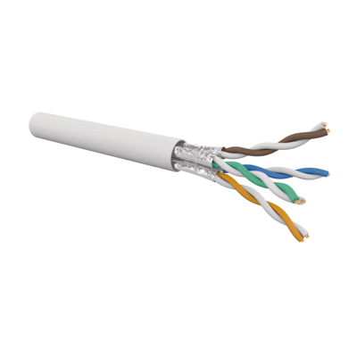 Gigamedia C6auf4phft5 Câble Cat6a 4 Paires Awg23 U/ftp Lsoh Dca Blanc Touret De 500m) - Publicité Gigamedia C6auf4phft5 Câble Cat6a 4 Paires Awg23 U/ftp Lsoh Dca Blanc Touret De 500m) - Publicité