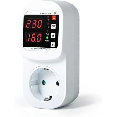 OEM Protecteur De Surtension Ac 220v 16a - Prise Avec Affichage Double, Limiteur Tension Et Courant - Publicité OEM Protecteur De Surtension Ac 220v 16a - Prise Avec Affichage Double, Limiteur Tension Et Courant - Publicité
