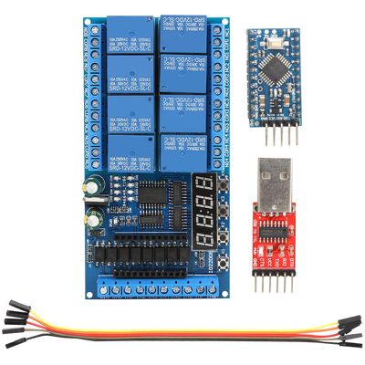 LBVIE Module Relais Plc Pro Mini 8 Canaux 12 V Cc Avec Temporisateur Et Interrupteur Pour Arduino (carte Relais Plc Pro Mini 8 Canaux, Câble De Téléchargement Pro Mini) - Publicité LBVIE Module Relais Plc Pro Mini 8 Canaux 12 V Cc Avec Temporisateur Et Interrupteur Pour Arduino (carte Relais Plc Pro Mini 8 Canaux, Câble De Téléchargement Pro Mini) - Publicité
