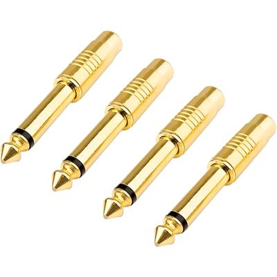 SANS MARQUE 4 Pièces Adaptateur Jack 6,35mm Vers Rca, Connecteur 6.35mm Mono Ts, Convertisseur Prise Instrument Mâle Vers Rca Femelle Plaqué Or 24k, Pour Amplificateur Clavier Table De Mixage, Système Home Cinéma - Publicité SANS MARQUE 4 Pièces Adaptateur Jack 6,35mm Vers Rca, Connecteur 6.35mm Mono Ts, Convertisseur Prise Instrument Mâle Vers Rca Femelle Plaqué Or 24k, Pour Amplificateur Clavier Table De Mixage, Système Home Cinéma - Publicité
