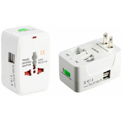 OEM Adaptateur Voyage Universel, Adaptateur Prise Universelle Multi-fonction Avec 2 Ports Usb, France, Usa, Uk Et Australie, Plug Adapter All-in-one - Publicité OEM Adaptateur Voyage Universel, Adaptateur Prise Universelle Multi-fonction Avec 2 Ports Usb, France, Usa, Uk Et Australie, Plug Adapter All-in-one - Publicité