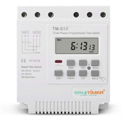 OEM Relais Temporisé Hebdomadaire Programmable 380v 16a Interrupteur Minuterie Triphasé Horloge Numérique Intelligente - Publicité OEM Relais Temporisé Hebdomadaire Programmable 380v 16a Interrupteur Minuterie Triphasé Horloge Numérique Intelligente - Publicité