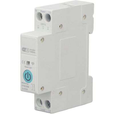 MOXIE Sjlerst Commutateur Wifi Intelligent 1p 63a, Disjoncteur De Commande Vocale À Distance Manuel Avec Mesure De Puissance Pour Tuya 90-300v - Publicité MOXIE Sjlerst Commutateur Wifi Intelligent 1p 63a, Disjoncteur De Commande Vocale À Distance Manuel Avec Mesure De Puissance Pour Tuya 90-300v - Publicité