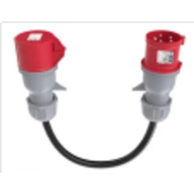 ABYSSE Adaptateur 32 A Vers 16 A, Rallonge De 0,5 M, Pour L'Industrie Et L'Extérieur - Publicité ABYSSE Adaptateur 32 A Vers 16 A, Rallonge De 0,5 M, Pour L'Industrie Et L'Extérieur - Publicité