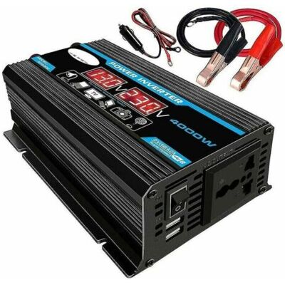 ABYSSE Convertisseur Pur Sinus 12v 220v 4000w Avec Onduleur Onde Sinusoïdale Pure, Transformateur Équipé D'Une Prise Eu, D'Un Port Usb, D'Un Port Type-c Et D'Un Écran Lcd.-autres - Publicité ABYSSE Convertisseur Pur Sinus 12v 220v 4000w Avec Onduleur Onde Sinusoïdale Pure, Transformateur Équipé D'Une Prise Eu, D'Un Port Usb, D'Un Port Type-c Et D'Un Écran Lcd.-autres - Publicité