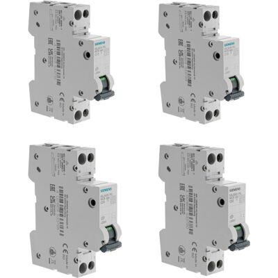 Lot De 8 Disjoncteurs Modulaires Ph+n – 2×10a, 3×16a, 2×20a, 1×32a – Courbe C – 4,5 Ka - Siemens - Publicité Lot De 8 Disjoncteurs Modulaires Ph+n – 2×10a, 3×16a, 2×20a, 1×32a – Courbe C – 4,5 Ka - Siemens - Publicité