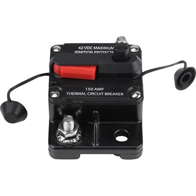 LBVIE Disjoncteur En Ligne Pour Autoradio Dc12v-42v À Réarmement Manuel (150 A) - Publicité LBVIE Disjoncteur En Ligne Pour Autoradio Dc12v-42v À Réarmement Manuel (150 A) - Publicité