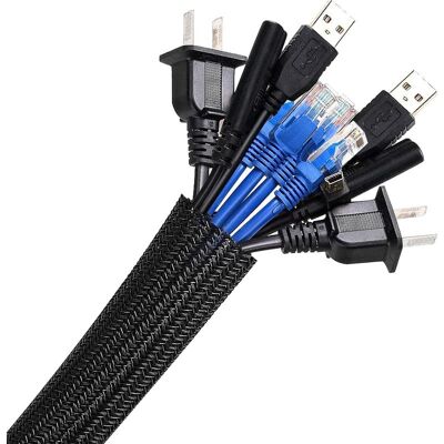 Vision Manchon De Câble Gaine 3 Mètre Souple Ajustable, 12-20mm Gestion De Câble Rangement Tressée Fendue En Pet, Protection Du Cache Câbles Bureau Pour Fil Télé/pc/usb/audio/vidéo-3 Mètre/9.84 Ft - Publicité Vision Manchon De Câble Gaine 3 Mètre Souple Ajustable, 12-20mm Gestion De Câble Rangement Tressée Fendue En Pet, Protection Du Cache Câbles Bureau Pour Fil Télé/pc/usb/audio/vidéo-3 Mètre/9.84 Ft - Publicité