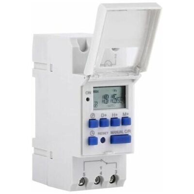 ABCRITAL Ulisem Programmateur Électrique Hebdomadaire Lcd Avec Minuterie Numérique 15 A (220 V) - Publicité ABCRITAL Ulisem Programmateur Électrique Hebdomadaire Lcd Avec Minuterie Numérique 15 A (220 V) - Publicité
