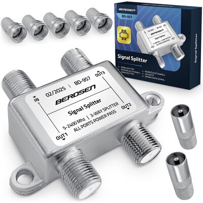 OEM Répartiteur D'Antenne Passif 3 Entrées 5-2400 Mhz Berdsen Bd-957 - Publicité OEM Répartiteur D'Antenne Passif 3 Entrées 5-2400 Mhz Berdsen Bd-957 - Publicité