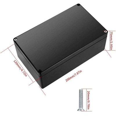 OEM Boite De Derivation Etanche Ip67 Electrique Exterieur. Boîte De Jonction Connecteurs. Boitier Plastique Electronique Extérieur (noir 20x12x7.5cm) - Publicité OEM Boite De Derivation Etanche Ip67 Electrique Exterieur. Boîte De Jonction Connecteurs. Boitier Plastique Electronique Extérieur (noir 20x12x7.5cm) - Publicité