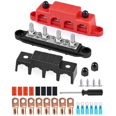 OEM Bloc De Distribution Bloc De 12v-48v Dc Busbar 250a Avec 4 X M8 Boulons,barres De Distribution D'Énergie 5/16",bloc De Connexion De Batterie Pour Voitures, Camping-cars, Navires, Yachts (m8)-crezuo - Publicité OEM Bloc De Distribution Bloc De 12v-48v Dc Busbar 250a Avec 4 X M8 Boulons,barres De Distribution D'Énergie 5/16",bloc De Connexion De Batterie Pour Voitures, Camping-cars, Navires, Yachts (m8)-crezuo - Publicité
