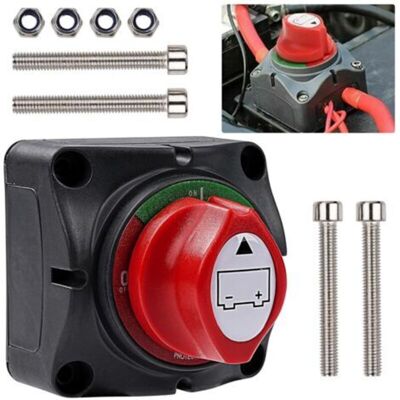 SANS MARQUE Coupe Circuit Batterie 12v-48v: Coupe Batterie Voiture 48v 275a Interrupteur Sectionneur - Commutateur D'Isolateur De Batterie Pour Bateau Camion Camping Car Tracteur - Publicité SANS MARQUE Coupe Circuit Batterie 12v-48v: Coupe Batterie Voiture 48v 275a Interrupteur Sectionneur - Commutateur D'Isolateur De Batterie Pour Bateau Camion Camping Car Tracteur - Publicité
