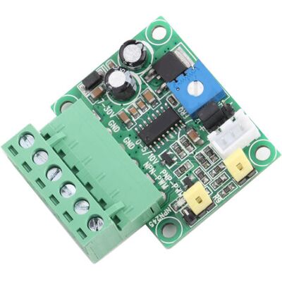 ABYSSE Module Convertisseur De Tension D'Entrée Analogique 0-5 V/0-10 V Vers Signal Pwm 0-100 % 2 Khz-20 Khz - Publicité ABYSSE Module Convertisseur De Tension D'Entrée Analogique 0-5 V/0-10 V Vers Signal Pwm 0-100 % 2 Khz-20 Khz - Publicité