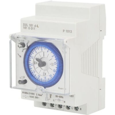 ENLENK Relais Temporisé Sul181d Time Relay 220v 24-hour Industrial Time Control Switch Track Installation Minuterie Mécanique - Publicité ENLENK Relais Temporisé Sul181d Time Relay 220v 24-hour Industrial Time Control Switch Track Installation Minuterie Mécanique - Publicité