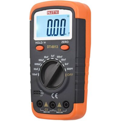 Scotch Compteur De Capacité Numérique Avec Écran Lcd Rétroéclairé 600pf À 100mf Kit Testeur De Condensateur Haute Précision 6000 Points Avec Pinces Crocodiles Et Fusibles 0,2a (noir Et Orange) - Publicité Scotch Compteur De Capacité Numérique Avec Écran Lcd Rétroéclairé 600pf À 100mf Kit Testeur De Condensateur Haute Précision 6000 Points Avec Pinces Crocodiles Et Fusibles 0,2a (noir Et Orange) - Publicité