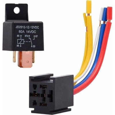 Scotch Aiperq Relais 12v 80a À 5 Broches Pour Voitures Et Camions - Commutateur Lourd On/off Normalement Ouvert - Inclus Prise Pour Relais - 5 Fils - Adapté À L'Automobile - Publicité Scotch Aiperq Relais 12v 80a À 5 Broches Pour Voitures Et Camions - Commutateur Lourd On/off Normalement Ouvert - Inclus Prise Pour Relais - 5 Fils - Adapté À L'Automobile - Publicité
