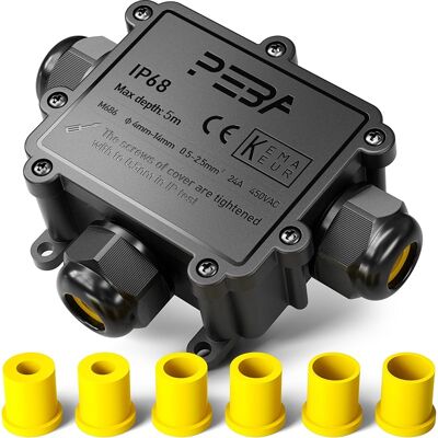 SANS MARQUE ® Boîte Dérivation Étanche Extérieur Ip68,connecteur Électrique Étanches,connecteur Étanche Extérieur À 3 Voies Pour Câble De Ø4-14 Mm De Diamètre,boite Derivation,boîte De Jonction,noir - Publicité SANS MARQUE ® Boîte Dérivation Étanche Extérieur Ip68,connecteur Électrique Étanches,connecteur Étanche Extérieur À 3 Voies Pour Câble De Ø4-14 Mm De Diamètre,boite Derivation,boîte De Jonction,noir - Publicité
