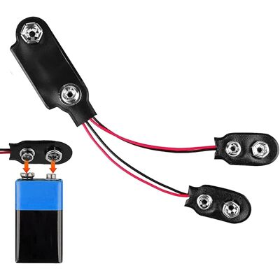 BIJOUTIFULL 1pcs Pp3 To Pp9 Battery Adapter For Vintage Transistor Radios, Snap Connector Plastic Leather Batterys Snap T-type Cable Connectors, 9 Volt Battery Connector For Vintage Transistor Radios Etc - Publicité BIJOUTIFULL 1pcs Pp3 To Pp9 Battery Adapter For Vintage Transistor Radios, Snap Connector Plastic Leather Batterys Snap T-type Cable Connectors, 9 Volt Battery Connector For Vintage Transistor Radios Etc - Publicité