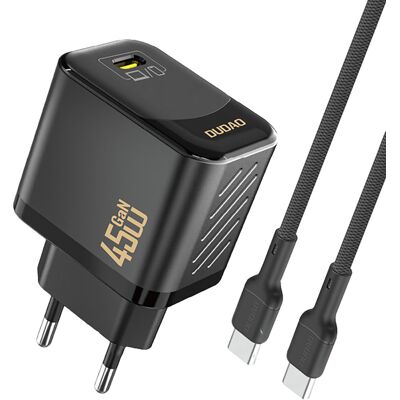OEM Chargeur Mural Gan Avec Câble Usb-c 45 W - Noir - Publicité OEM Chargeur Mural Gan Avec Câble Usb-c 45 W - Noir - Publicité