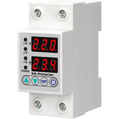 OEM 63a 220v Din Rail Réglable Sur Tension Et Sous Tension Dispositif De Protection Protecteur Relais Sur Courant Protection Led Affichage-dou - Publicité OEM 63a 220v Din Rail Réglable Sur Tension Et Sous Tension Dispositif De Protection Protecteur Relais Sur Courant Protection Led Affichage-dou - Publicité