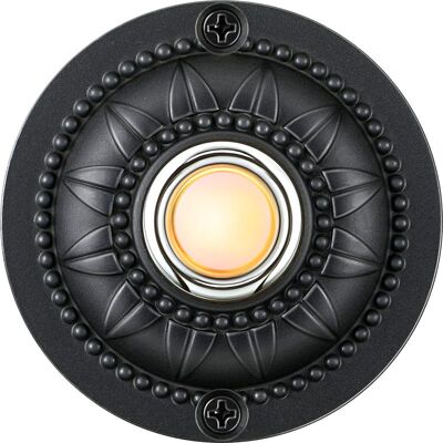 Vision Bouton De Sonnette Rond En Métal – Bouton-poussoir Pour Sonnette De Porte D'Entrée (noir) - Publicité Vision Bouton De Sonnette Rond En Métal – Bouton-poussoir Pour Sonnette De Porte D'Entrée (noir) - Publicité