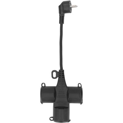 MOXIE Multiprise 3 Prises Étanche Ip44 Avec Câble D'Extension De 14 Cm (1,5 Mm²) Et 16 A - Publicité MOXIE Multiprise 3 Prises Étanche Ip44 Avec Câble D'Extension De 14 Cm (1,5 Mm²) Et 16 A - Publicité