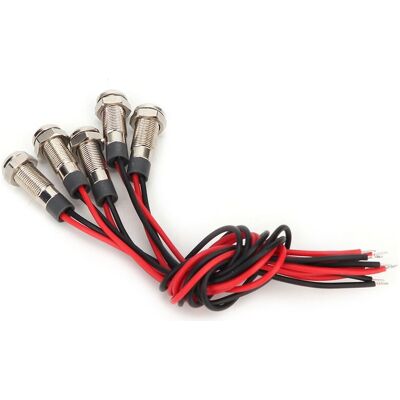 MOXIE Voyant Lumineux Led, 5 Pièces / Ensemble 5 Couleurs De Lumière Ip66 6mm Led Étanche À L'Eau En Métal Voyant D'Avertissement Avec Fil 1no (ac220v) - Publicité MOXIE Voyant Lumineux Led, 5 Pièces / Ensemble 5 Couleurs De Lumière Ip66 6mm Led Étanche À L'Eau En Métal Voyant D'Avertissement Avec Fil 1no (ac220v) - Publicité