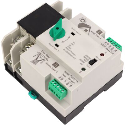 LBVIE Commutateur De Transfert Automatique Double Alimentation 2p, Circuit Milliseconde, Contrôleur Rapide, Type Pv, Ac220v, 63a - Publicité LBVIE Commutateur De Transfert Automatique Double Alimentation 2p, Circuit Milliseconde, Contrôleur Rapide, Type Pv, Ac220v, 63a - Publicité