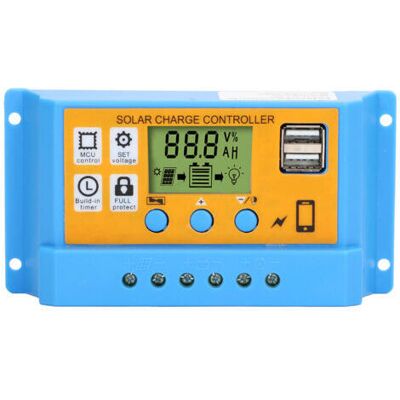 KOMIRO Contrôleur Solaire, Panneau D'Affichage Numérique, Charge De Batterie, Régulateur Intelligent 12 V/24 V 30 A 390 W (12 V) 780 W (24 V) - Publicité KOMIRO Contrôleur Solaire, Panneau D'Affichage Numérique, Charge De Batterie, Régulateur Intelligent 12 V/24 V 30 A 390 W (12 V) 780 W (24 V) - Publicité
