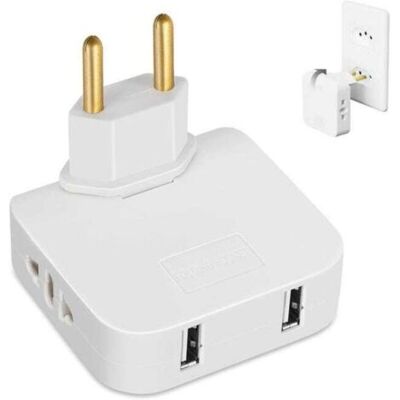 OEM 1 Multiprise Plate Avec 2 Prises 220 V Et 2 Ports Usb, Connexion Rotative À 180°, Adaptateur Européen Pour Espaces Réduits, Prise Murale Plate - Publicité OEM 1 Multiprise Plate Avec 2 Prises 220 V Et 2 Ports Usb, Connexion Rotative À 180°, Adaptateur Européen Pour Espaces Réduits, Prise Murale Plate - Publicité