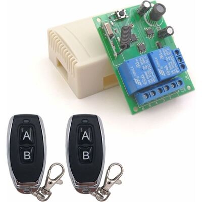 OEM Commutateur De Télécommande Sécurisé Dc 12v 24v 30v Sans Fil 433mhz Rf 10a Récepteur De Relais Avec 2 Émetteurs, Pour Moteur, Lumière, Porte De Portail, Contrôleur De Bricolage- - Publicité OEM Commutateur De Télécommande Sécurisé Dc 12v 24v 30v Sans Fil 433mhz Rf 10a Récepteur De Relais Avec 2 Émetteurs, Pour Moteur, Lumière, Porte De Portail, Contrôleur De Bricolage- - Publicité