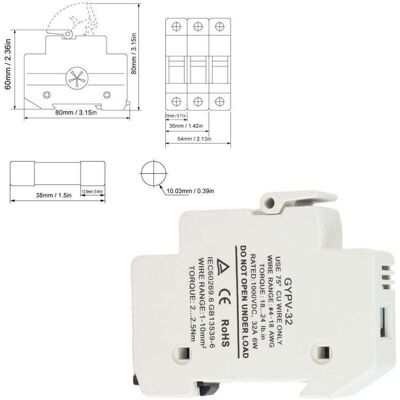 OEM Porte-fusible Solaire Pv, Base Porte-fusible Cylindrique 32a Dc 1000v-crezuo - Publicité OEM Porte-fusible Solaire Pv, Base Porte-fusible Cylindrique 32a Dc 1000v-crezuo - Publicité