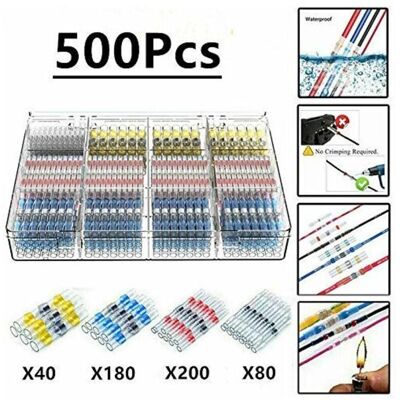 SANS MARQUE 500pcs Cosses Electriques Souder Gaine Thermorétractable,maidodo Thermorétractables Souder Bout À Bout Seal Connecteurs Electriques Isolés Etanche Marine Marine Automobile Cuivre - Publicité SANS MARQUE 500pcs Cosses Electriques Souder Gaine Thermorétractable,maidodo Thermorétractables Souder Bout À Bout Seal Connecteurs Electriques Isolés Etanche Marine Marine Automobile Cuivre - Publicité