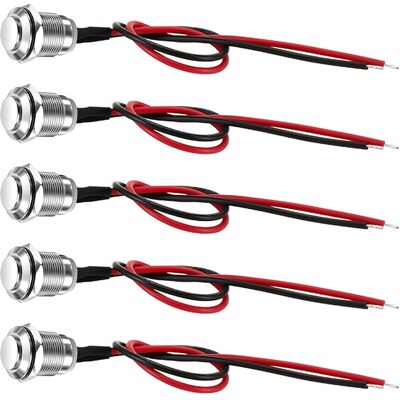 SANS MARQUE 5 Pièces Bouton Poussoir 12mm Momentanés Étanches, Interrupteur À Bouton Poussoir En Acier Inoxydable, On/off Pour Pc Voiture Bateau Industriel, 2a 12v/24v/125v/250v Avec Fils Pré Câblés Tête Haute - Publicité SANS MARQUE 5 Pièces Bouton Poussoir 12mm Momentanés Étanches, Interrupteur À Bouton Poussoir En Acier Inoxydable, On/off Pour Pc Voiture Bateau Industriel, 2a 12v/24v/125v/250v Avec Fils Pré Câblés Tête Haute - Publicité