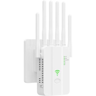 ANGEL CERDA Amplificateur De Signal Wi-fi Mono-bande 2,4 Ghz - 300 Mbps, 6 Antennes - Blanc, Intérieur/extérieur - Publicité ANGEL CERDA Amplificateur De Signal Wi-fi Mono-bande 2,4 Ghz - 300 Mbps, 6 Antennes - Blanc, Intérieur/extérieur - Publicité