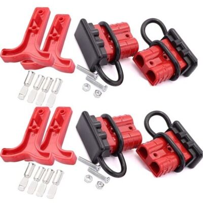 ABYSSE 50a Connecteur De Batterie 600v Batterie À Connexion Rapide Batterie Déconnexion Rapide Pour Voiture Van Les Modes Moto(4 Pcs)(rouge) - Publicité ABYSSE 50a Connecteur De Batterie 600v Batterie À Connexion Rapide Batterie Déconnexion Rapide Pour Voiture Van Les Modes Moto(4 Pcs)(rouge) - Publicité